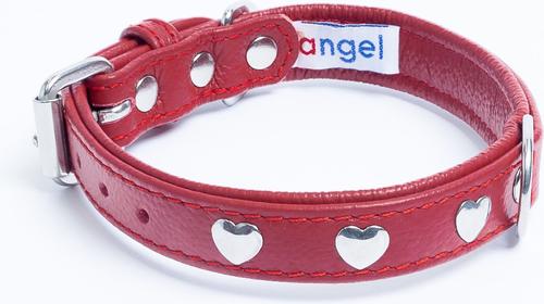 Show full view: Angel Rotterdam Hearts Standard Dog Collar, Red, 18 x 3/4-in slide 2 of 6