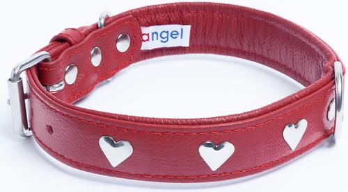 Show full view: Angel Rotterdam Hearts Standard Dog Collar, Red, 22 x 1-in slide 3 of 7
