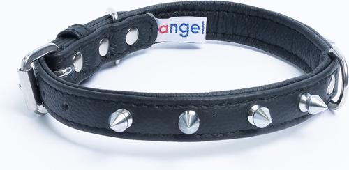 Show full view: Angel Rotterdam Single-line Spiked Standard Dog Collar, Black, 14 x 3/4-in slide 2 of 6