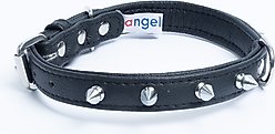 Angel Rotterdam Single-line Spiked Standard Dog Collar, Black, 16 x 3/4-in slide 2 of 5