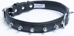 Angel Rotterdam Single-line Spiked Standard Dog Collar, Black, 22 x 1-in slide 2 of 5