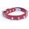 Show in main carousel: Angel Rotterdam Single-line Spiked Standard Dog Collar, Red, 12 x 5/8-in slide 2 of 6