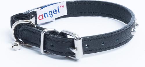 Show full view: Angel Studded Standard Cat Collar, Black, 10 x 1/2-in slide 2 of 6