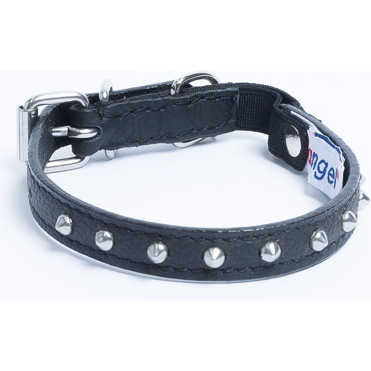 Angel Studded Standard Cat Collar, Black, 12 x 1/2-in