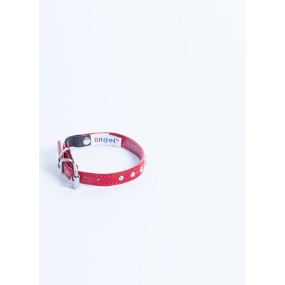 Angel Angel Studded Standard Cat Collar, Red, 10 x 1/2-in