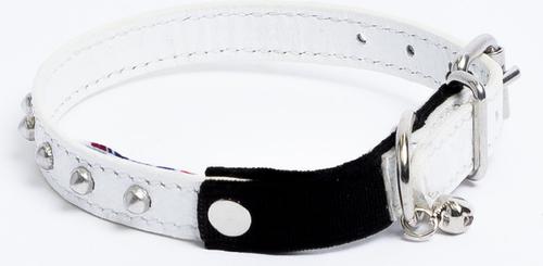 Show full view: Angel Studded Standard Cat Collar, White, 12 x 1/2-in slide 4 of 8