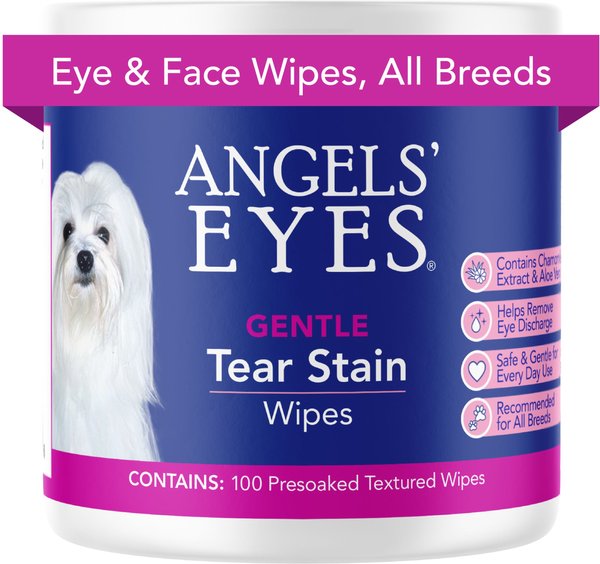 Angels' Eyes Gentle Tear Stain Wipes for Dogs