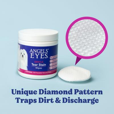 Show full view: Angels' Eyes Face Eye & Paw Cleansing & Tear Stain Wipe for Dogs & Cats, 100 Count slide 4 of 10