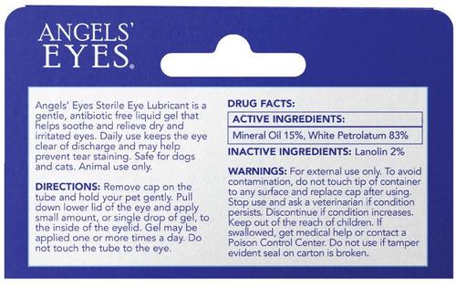 Show full view: Angels' Eyes Multi-Purpose Sterile Dog & Cat Eye Lubricant, 3.5-g tube slide 2 of 8
