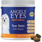 Angels' Eyes Natural Chicken Flavored Soft Chew Tear Stain Supplement for Dogs & Cats, 120 count