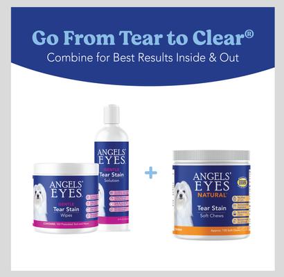 Show full view: Angels' Eyes Natural Chicken Flavored Soft Chew Tear Stain Supplement for Dogs & Cats, 120 count slide 7 of 11