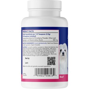 Angels' Eyes Natural Plus Beef Flavored Powder Tear Stain Supplement for Dogs & Cats, 2.64-oz bottle