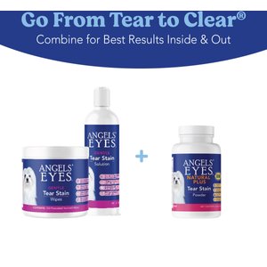 Angels' Eyes Natural Plus Beef Flavored Powder Tear Stain Supplement for Dogs & Cats, 2.64-oz bottle