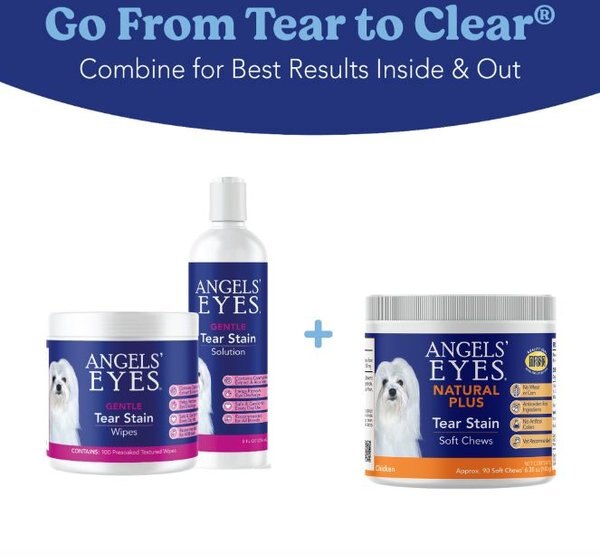 ANGELS' EYES Natural Plus Chicken Flavored Soft Chews Tear Stain ...