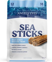 Angels' Eyes Sea Sticks Multi Benefit Daily Adult Crunchy Dog Treats, Medium, 12 count
