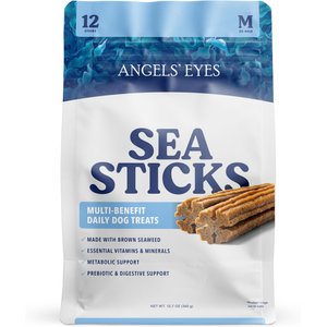 Angels' Eyes Sea Sticks Multi Benefit Daily Adult Crunchy Dog Treats, Medium, 12 count