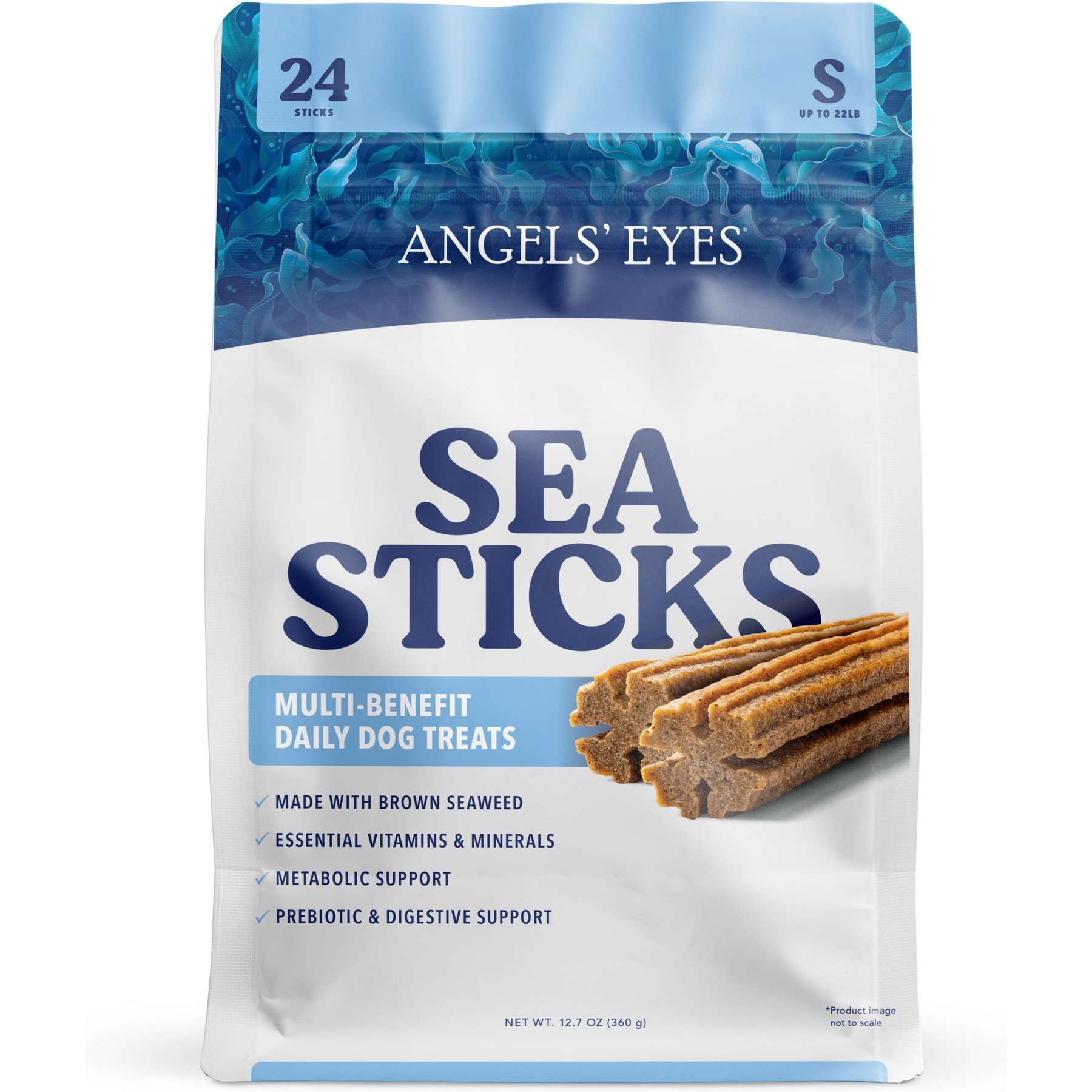 Angels' Eyes Sea Sticks Multi Benefit Daily Adult Crunchy Dog Treats, Small, 24 count
