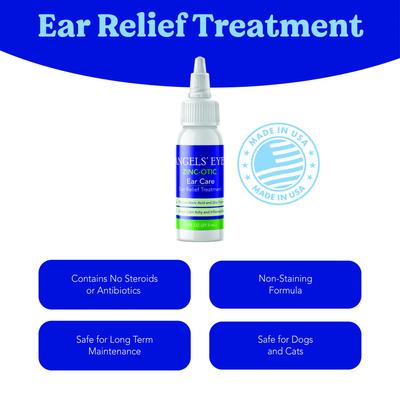 Show full view: Angels' Eyes Zinc-Otic Ear Relief Treatment for Dogs & Cats, 1-fl oz bottle slide 7 of 9