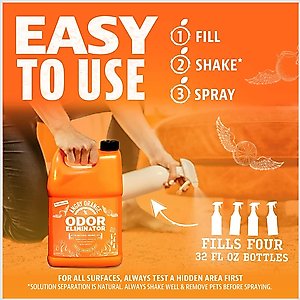Angry Orange RTU Orange Scented Carpet Odor Eliminator, 128-fl oz bottle