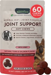 Animal Essentials Hip & Joint Support Salmon Flavored Chew Supplement for Dogs, 6.4-oz, 60 count