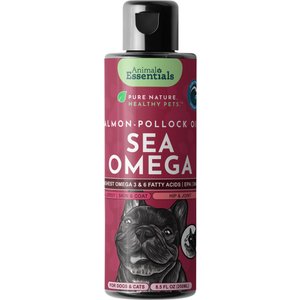 Animal Essentials Sea-Omega Salmon & Pollock Fish Oil Dog & Cat Supplement, 8.5-fl oz bottle