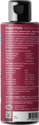 Show full view: Animal Essentials Sea-Omega Salmon & Pollock Fish Oil Dog & Cat Supplement, 8.5-fl oz bottle slide 3 of 4