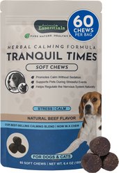 Animal Essentials Tranquil Times Calming Supplement for Dogs, 60 count