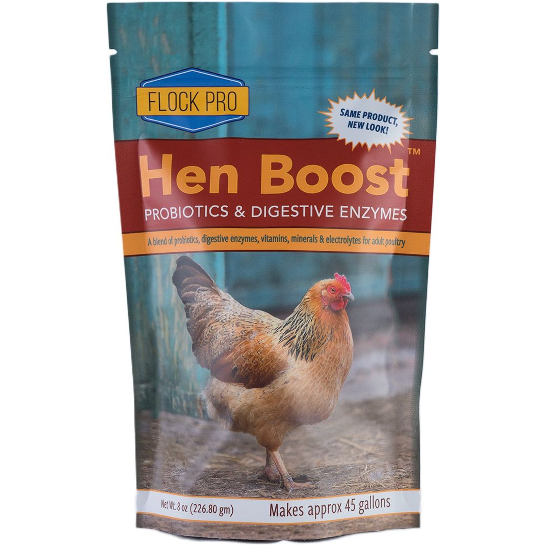 Animal Health Solutions Hen Boost Probiotics & Digestive Enzymes Chicken Supplement, 8-oz bag, bundle of 2