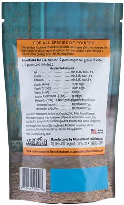 Show full view: Animal Health Solutions Hen Boost Probiotics & Digestive Enzymes Chicken Supplement, 8-oz bag slide 2 of 2
