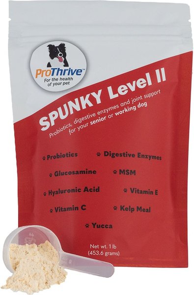 Animal Health Solutions Spunky Level II Probiotics & Digestive Enzymes & Joint Support Dog Supplement