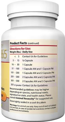 Show full view: Animal Necessity Imuno-2865 Natural Immune Adjunctive Support Dog & Cat Supplement, 45 count slide 3 of 4