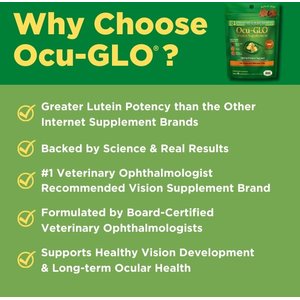 Animal Necessity Ocu-GLO Optimal Vision Support Soft Chew Dog & Cat Supplement, 15 count