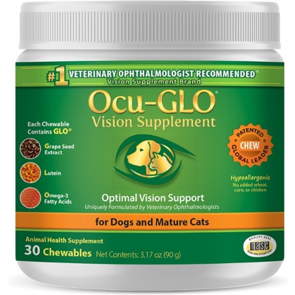 ANIMAL NECESSITY OcuGLO Powder Blend Vision Dog & Cat Supplement, 30