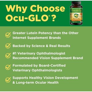 Animal Necessity Ocu-GLO Powder Blend Vision Medium & Large Dog Supplement, 90 count