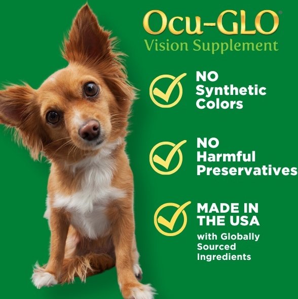 Animal Necessity Ocu-GLO Powder Blend Vision Medium & Large Dog Supplement, 90 count