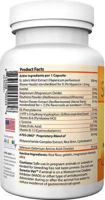 Show full view: Animal Necessity Serenin Vet Natural Calming Dog & Cat Supplement, 45 count slide 3 of 5