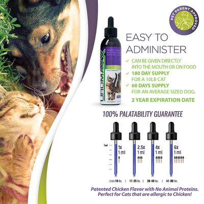 Show full view: Animal Nutritional Products UroMAXX Urinary, Kidney & Bladder Dog & Cat Supplement, 6-fl oz bottle slide 7 of 11