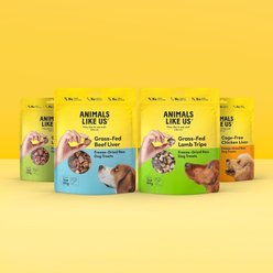 Animals Like Us Cage-Free Chicken Liver Grain-Free Freeze-Dried Raw Dog Treats, 3-oz pouch slide 2 of 8