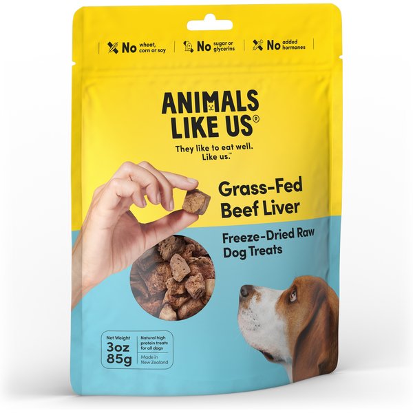 Grandma Lucy's Beef Grain-Free Freeze-Dried Dog & Cat Treats, 2-oz bag