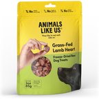 Animals Like Us Grass-Fed Lamb Heart Grain-Free Freeze-Dried Raw Dog Treats, 3-oz pouch