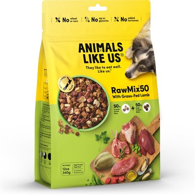 Animals Like Us Animals Like Us RawMix50 with Grass-Fed Lamb Grain-Free Freeze-Dried Dog Food, 12-oz bag