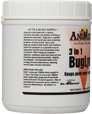 Show full view: AniMed 3in1 BugLyte Horse Supplement, 1.5-lb tub, bundle of 2 slide 2 of 4