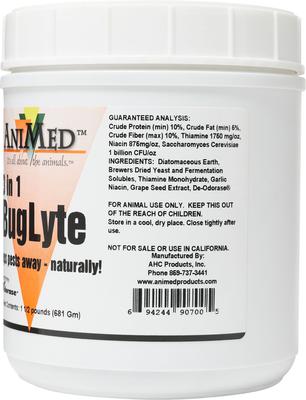 Show full view: AniMed 3in1 BugLyte Horse Supplement, 1.5-lb tub slide 4 of 9