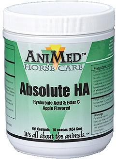 Show full view: AniMed Absolute HA Hyaluronic Acid & Ester C Apple Flavored Horse Supplement, 16-oz bottle slide 1 of 5