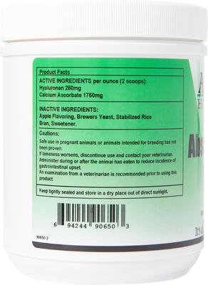 Show full view: AniMed Absolute HA Hyaluronic Acid & Ester C Apple Flavored Horse Supplement, 16-oz bottle slide 3 of 5