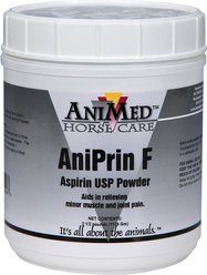 AniMed AniPrin F Aspirin USP Powder for Horses, 2.5-lb tub