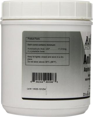 Show full view: AniMed AniPrin F Aspirin USP Powder for Horses, 2.5-lb tub slide 3 of 4
