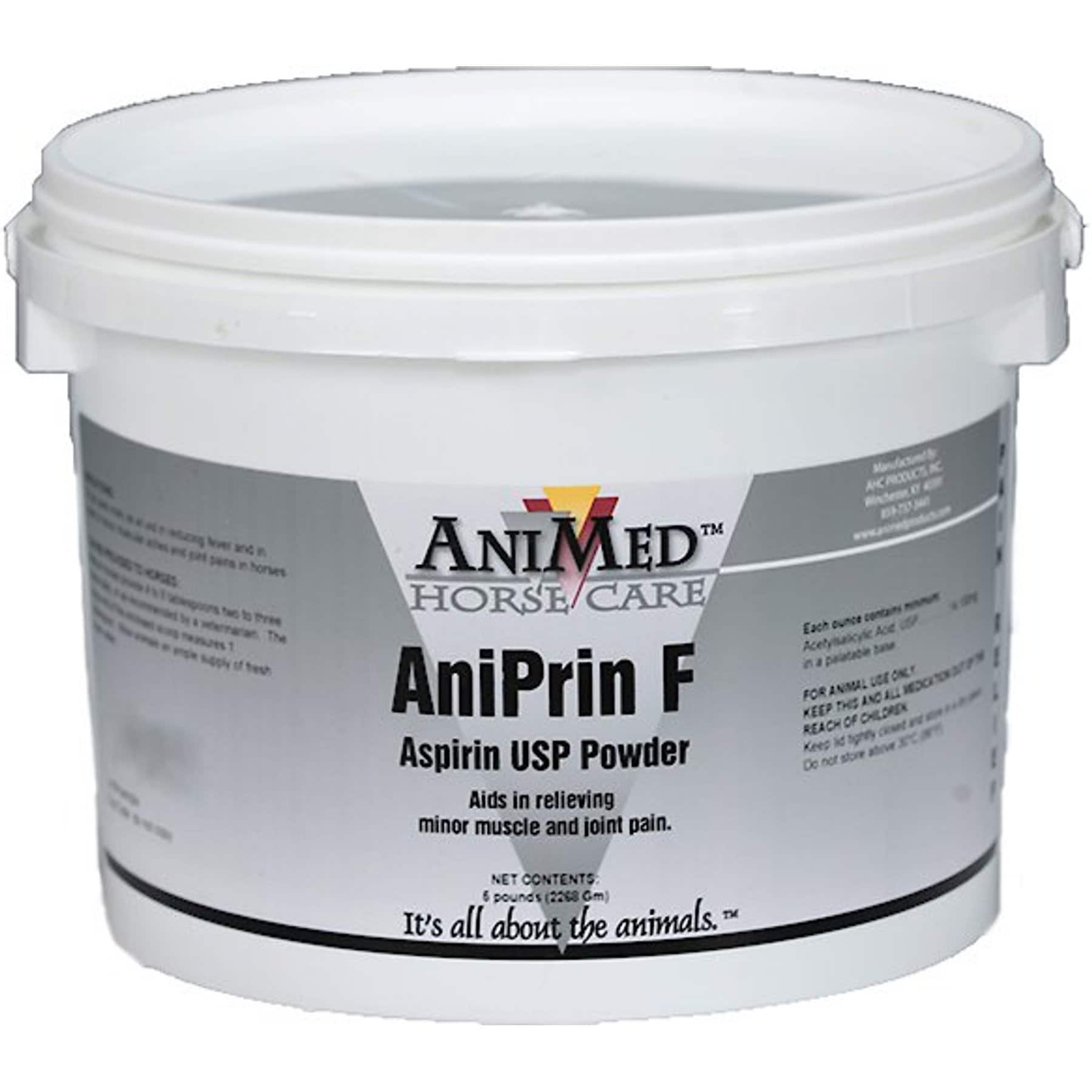 AniMed AniPrin F Aspirin USP Powder for Horses, 5-lb tub