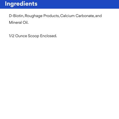 Show full view: AniMed Biotin 100 Hoof Health Powder Farm Animal & Horse Supplement, 2.5-lb tub slide 5 of 7