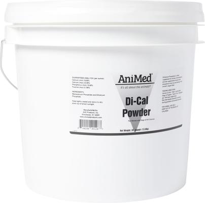 Show full view: AniMed Di-Cal Powder Horse Supplement, 30-lb tub slide 2 of 4